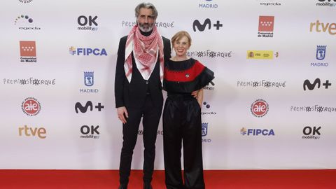 El actor V�ctor Dupl� y la actriz gallega Mar�a V�zquez