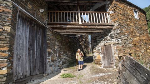 Aldea de Forgas, en A Pobra do Brollón, donde la mayoría de las casas son de uso ocasional