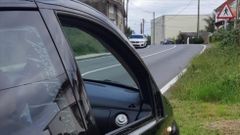 El autom�vil causante del siniestro, todav�a sin el espejo 