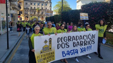 La manifestación recorrió la ciudad desde A Milagrosa hasta el centro