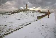 La gran nevada del 87. Est� en el recuerdo de todos porque nev� en pr�cticamente toda Galicia, incluso al nivel del mar y en el sur de la comunidad. En la imagen, A Coru�a.  