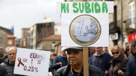 Una protesta reclamando la actualizaci�n de las pensiones con la inflaci�n antes de la �ltima reforma