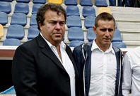 Milo Abelleira (izquierda) y Nando (derecha), los dos �ltimos t�cnicos granates en Tercera. 