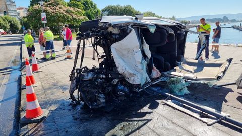 Indefenso. El Opel Corsa de Miguel Paredes se retorci� por el impacto contra el todoterreno que ven�a de frente. La reconstrucci�n del accidente revel� que el Porsche circulaba a 95 kil�metros por hora en un tramos limitado a 50. El exceso de velocidad conllevo que el investigado perdiera el control en una curva. 