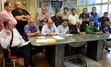 La junta directiva del Berganti�os se muestra unida ante la pr�xima temporada en Tercera.
