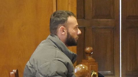 Florian Rama, en sala, durante la primera vista del juicio.