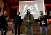Fernando Cortizo (segundo por la derecha) particip� en la �ltima edici�n de la Mostra de Curtas de Noia.