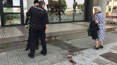 Polic�as en la zona en la que se produjo la pelea