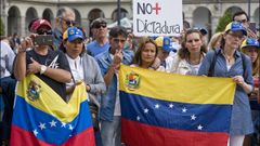 Manifestaci�n contra el r�gimen de Maduro en A Coru�a