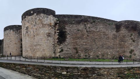 Muralla de Lugo, la primera imagen del monumento que tienen los peregrinos que entran en Lugo