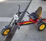 Imagen del triciclo sustra�do y que ya fue recuperado. 