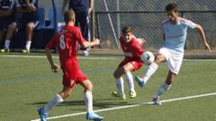 El Juvenil del Celta, en un enfrentamiento previo con el Val Mi�or