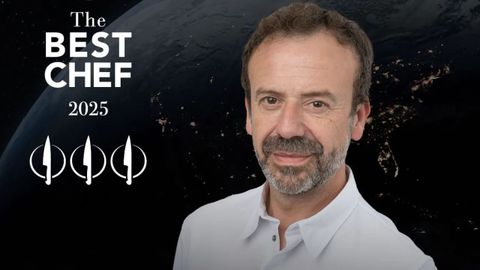 Nacho Manzanologra la mxima distincin de los The Best Chef Awards 2025 y se une al selecto grupo de cocineros con Tres Cuchillos