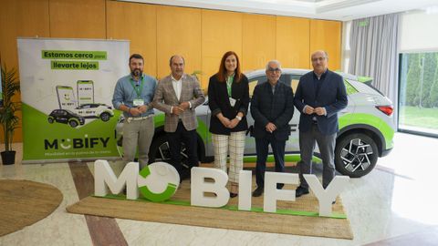 Presentaci�n del convenio en Santiago de Compostela