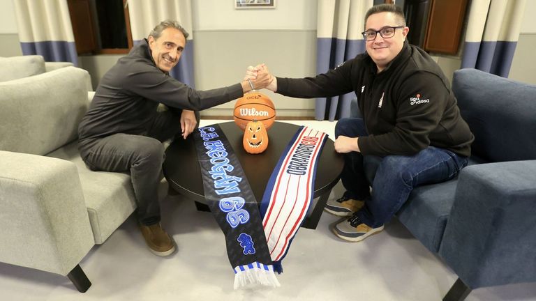 Luis Casimiro y Diego Epifanio, entrenadores del Breog�n y el Obradoiro