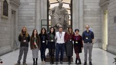 Equipo de trabajadores del Archivo de la Web Espa�ola en la Biblioteca Nacional