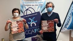 La responsable de la delegaci�n local de la AECC, Nieves Moreda, y el presidente del ACIA-CCA, Jos� Carlos Paleo