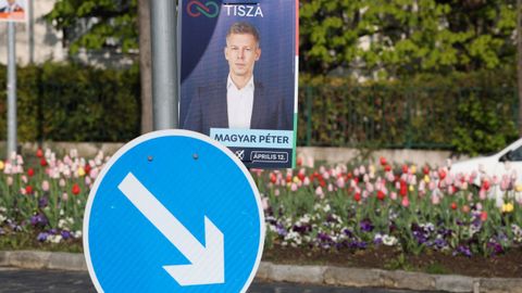 Poste electoral de Peter Magyar y el partido Tisza