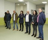Do Campo visit� el futuro aulario del centro educativo. 