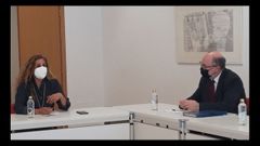 La presidenta de la Diputaci�n, Carmela Silva, y el presidente de Tragsa, Jes�s Casas
