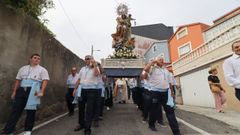 As� fue la procesi�n del Carmen de Santiago de Lamp�n