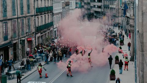 Huelga en Ourense: manifestacin.