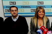 Ram�n Veloso y Beatriz Sestayo, en la presentaci�n de la candidatura a las elecciones del 2011. 