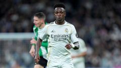 Vinicius, durante el partido de Liga contra el Betis.