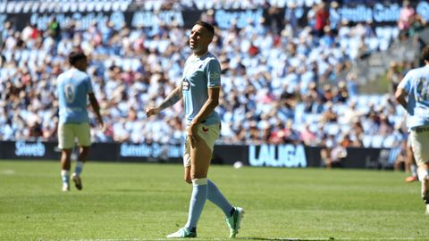 Iago Aspas sinti� un pinchazo al poco de incorporarse al Celta-M�laga.
