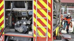 Cami�n bomba de los bomberos de Ferrol, en foto de archivo.