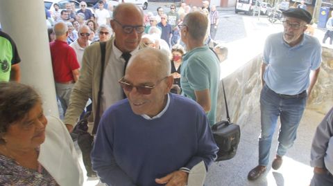 Rafael Pillado, a finales de septiembre, entrando en el juzgado de Ferrol