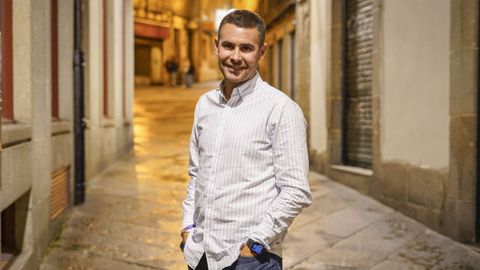 Fran Justo, en las calles de Ourense, poco antes de viajar a Ir�n