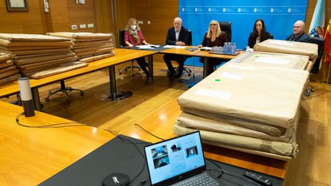 Reuni�n del jurado del concurso de ideas convocado por la Xunta.