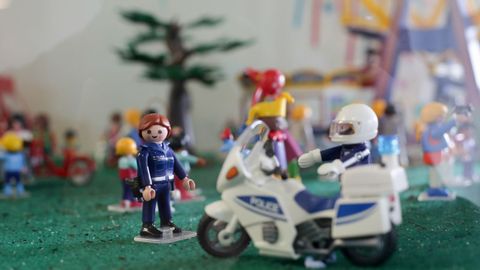 Exposicin de clicks de Playmobil sobre el San Froiln, en Pediatra