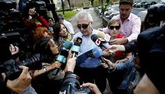 Antonio Mart�n Marug�n, interventor que viajaba en el Alvia siniestrado, declar� ayer como testigo en el juzgado compostelano.