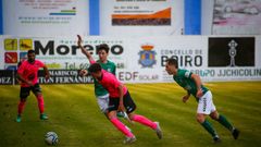 Imagen del partido disputado en Barraña entre el Boiro y el Fisterra.