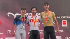 Alejandro Garc�a, segundo, junto al campe�n Hugo Franco y el tercero Ra�l Villar