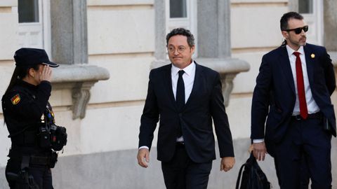 �lvaro Garc�a Ortiz llegando al Supremo