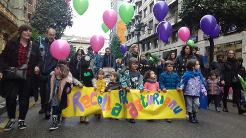Manifestaci�n pola oficialid� del asturianu