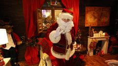 Pap Noel en su caseta de Policarpo Sanz