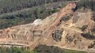 Imagen de la zona afectada por el argayo de Salas. ARCHIVO