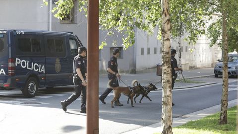 Amplio despliegue policial contra el narcotrfico en la zona de Orillamar, en A Corua