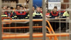 Asamblea de personal en Alcoa San Cibrao, en imagen de archivo