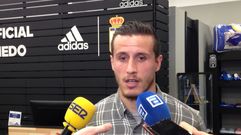 Christian Fern�ndez en la presentaci�n de la nueva Tienda Ofical del Real Oviedo