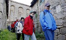 Recorrido por la nueva ruta de la Ribeira Sacra del Mi�o, que ser� incluida en la gu�a.