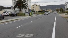 Foto de archivo de la recta de Forx�n, uno de los accesos al centro urbano de Foz