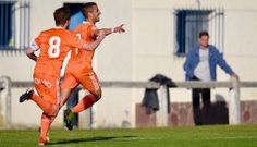Gol Ernesto Edu Cortina Leioa Vetusta.Ernesto celebra su primer gol frente al Leioa