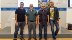 Paulo V�zquez, Pl�cido �lvarez, Marcos V�zquez y Fernando Calvo, en la presentaci�n.