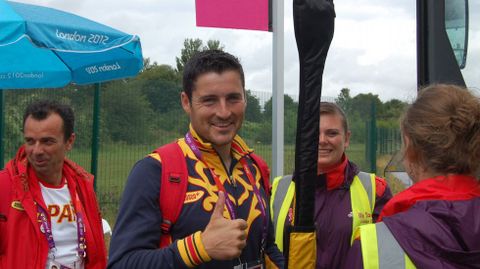 David Cal, en Londres, durante los Juegos de la capital brit�nica. 