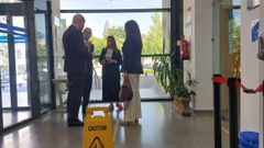 Visita del presidente del TSXG a los Juzgados de Lugo por los daos que hay en el edificio